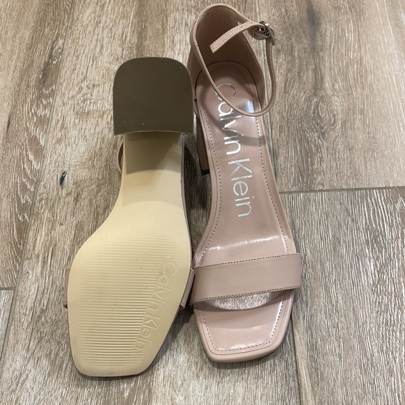 Blush Pink Calvin Klein Heels Halla Size 10 - Picture 5 of 5
